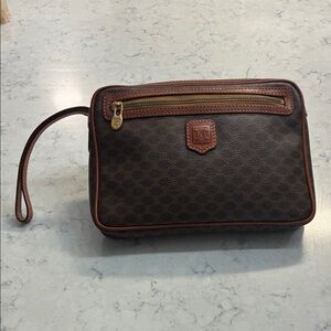 Celine Macadam Triomphe Wristlet Clutch